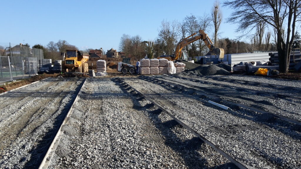 Construction de court de tennis