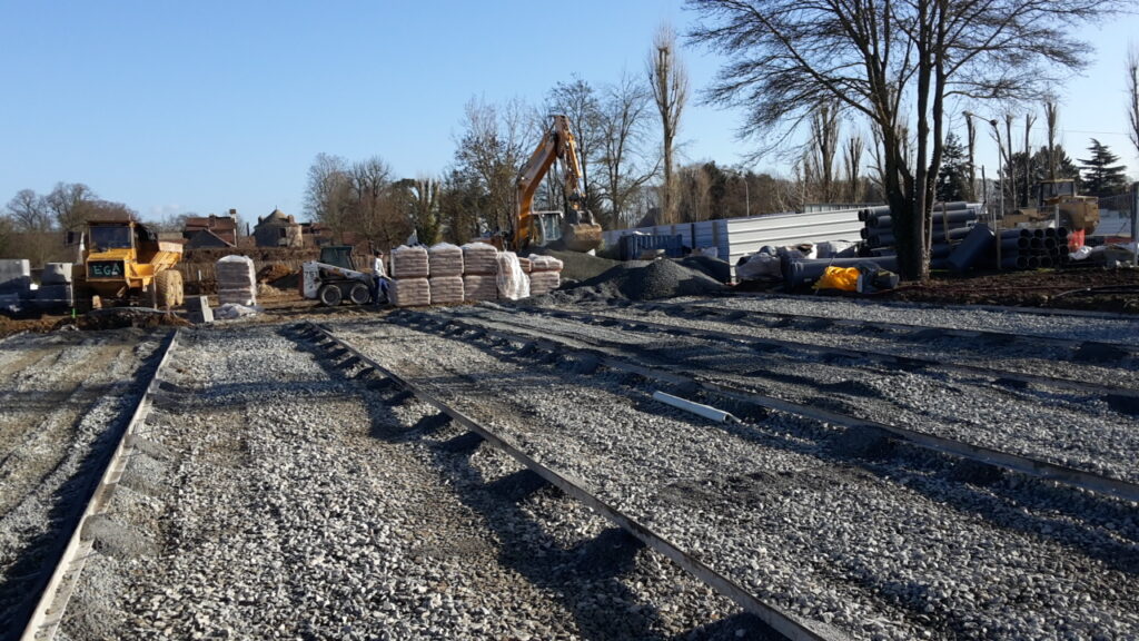 Construction de court de tennis