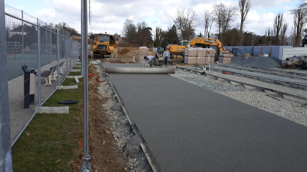 Construction de court de tennis