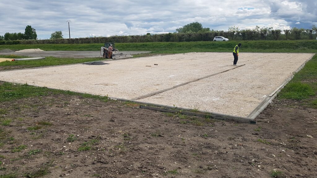 Construction de court de tennis