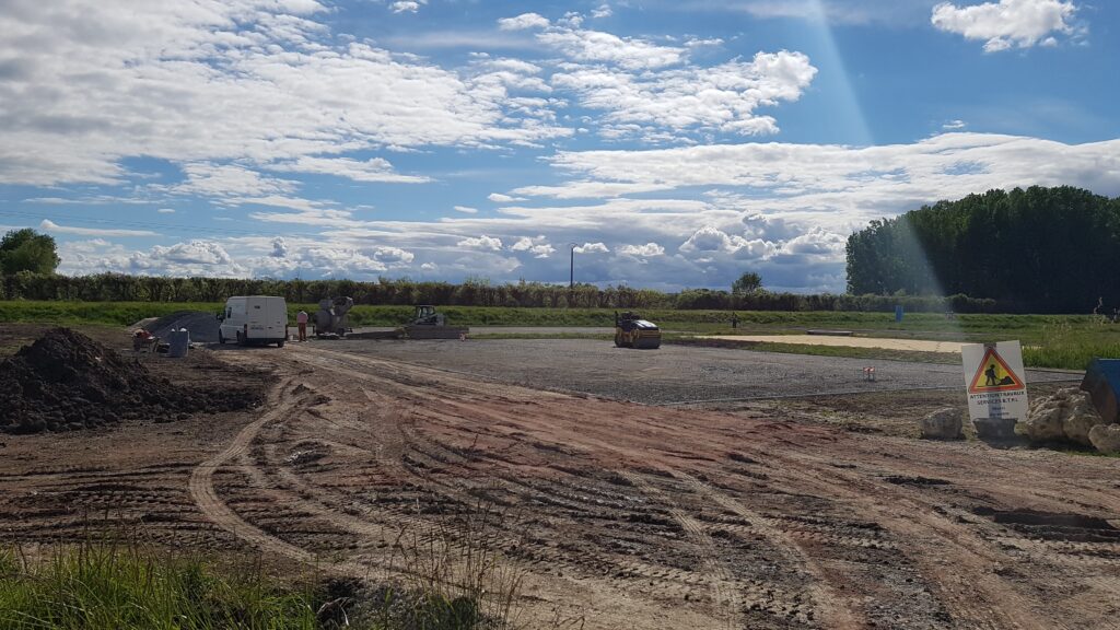 Construction de terrain de tennis