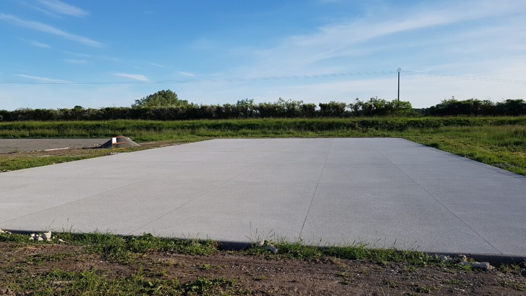 Construction de terrain de tennis