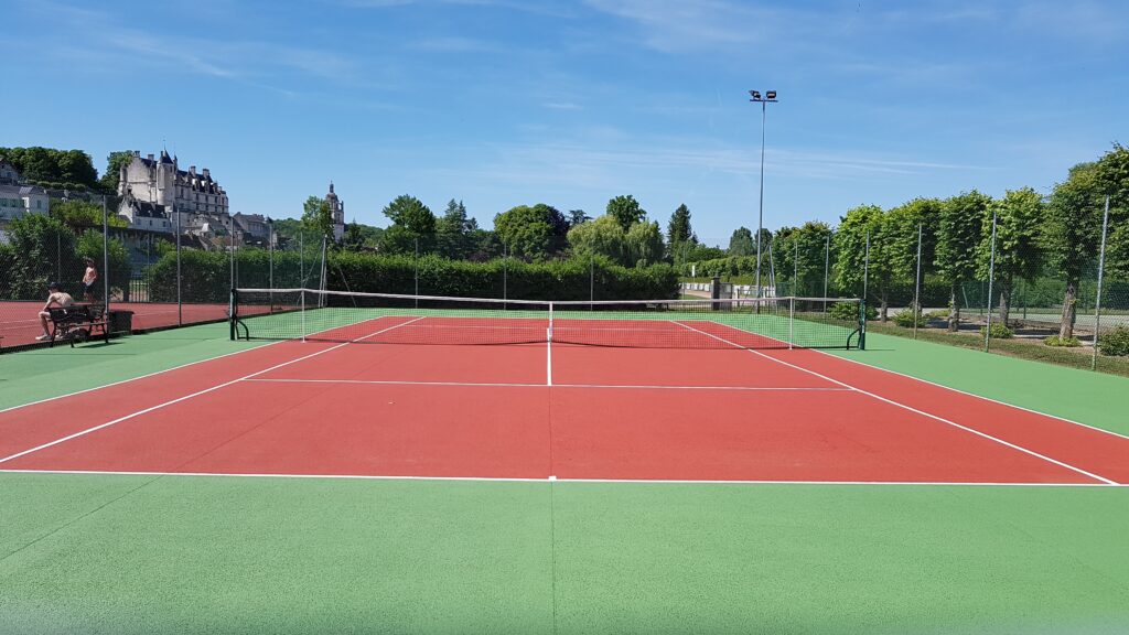 peinture terrain de tennis 