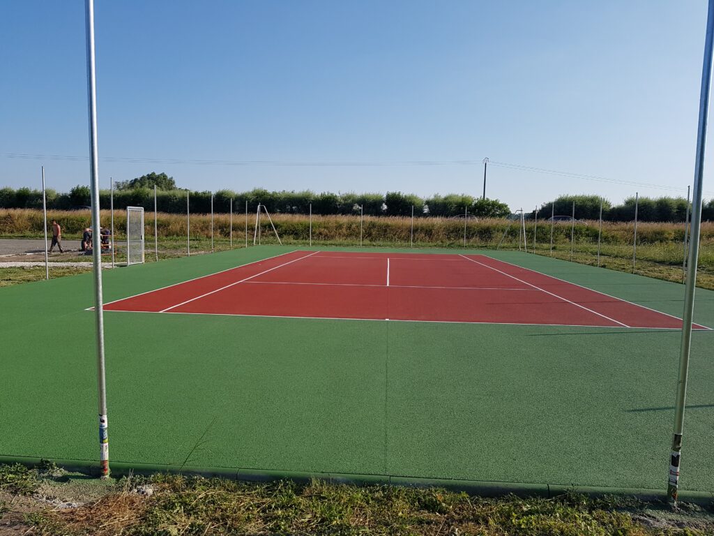 Construction de terrain de tennis
