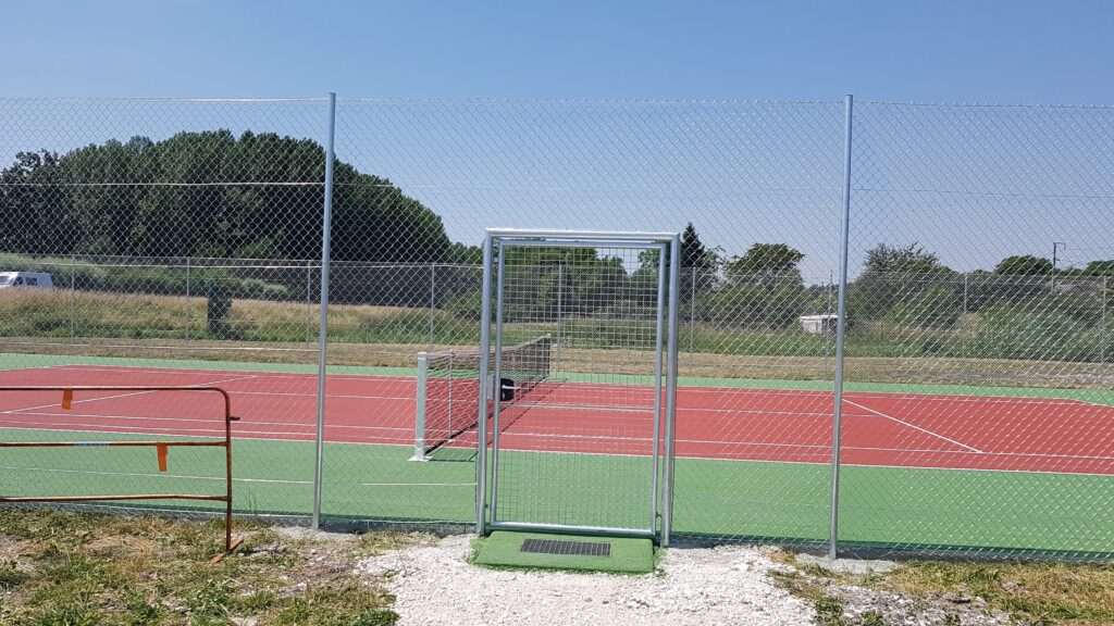 Construction de terrain de tennis