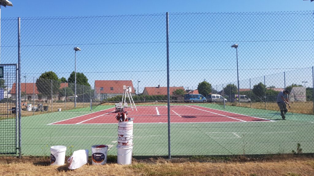  peinture de court de tennis