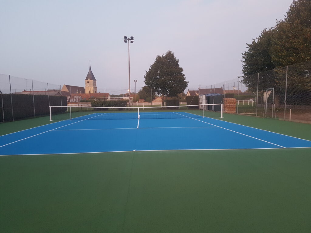 devis pour peinture de court de tennis