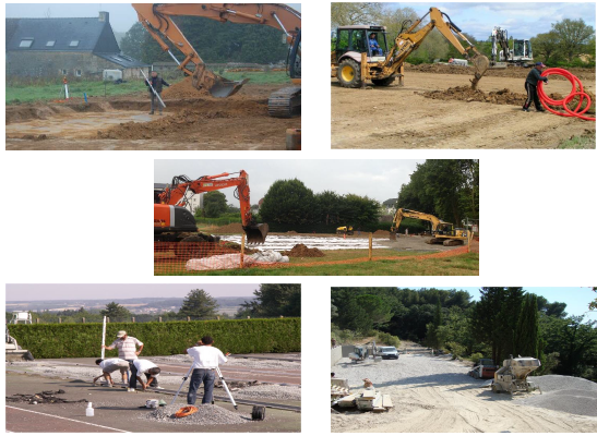 Création de terrain de tennis